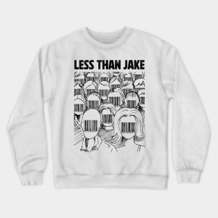 Barcode face Less Than Jake Crewneck Sweatshirt